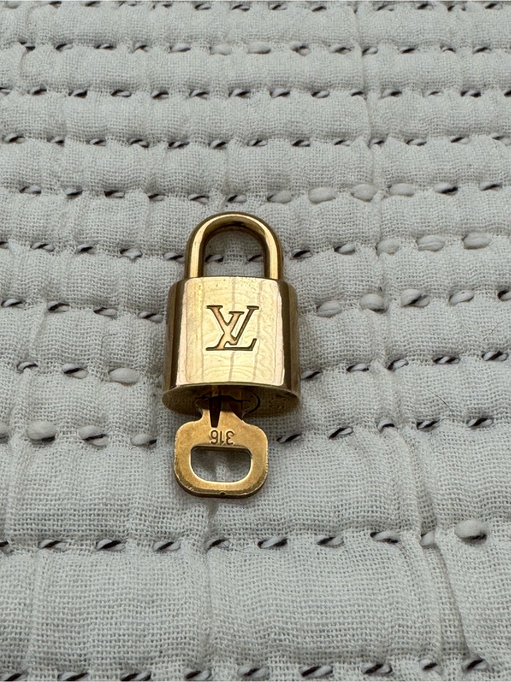Louis Vuitton Vintage Padlock & Matching Key #316